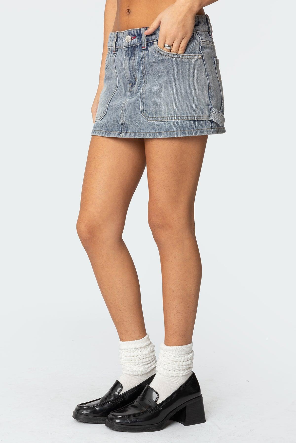 Gigi Carpenter Denim Mini Skirt Product Image