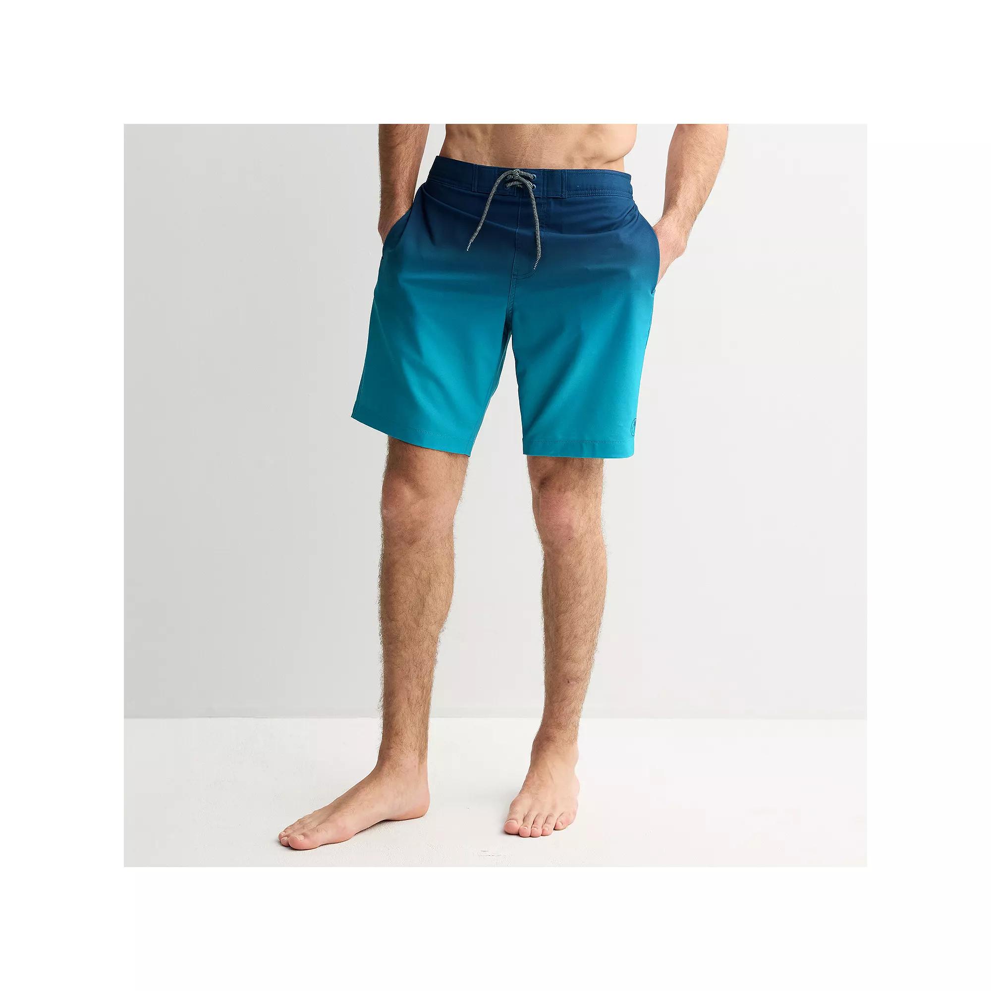 Men's Trinity Coast 9" Elastic Waist Boardshorts, Size: Small, Light Navy Blue Product Image