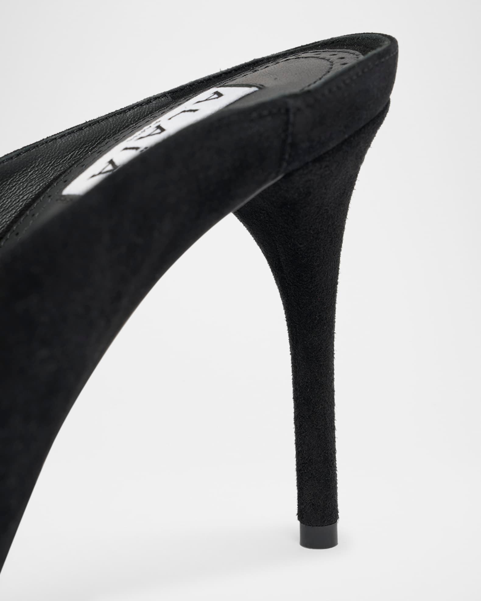 Decolette Suede Mules Product Image