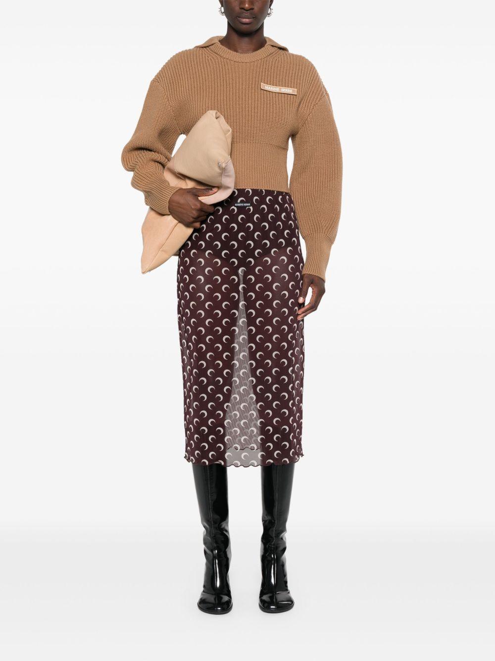 Crescent Moon midi skirt Product Image