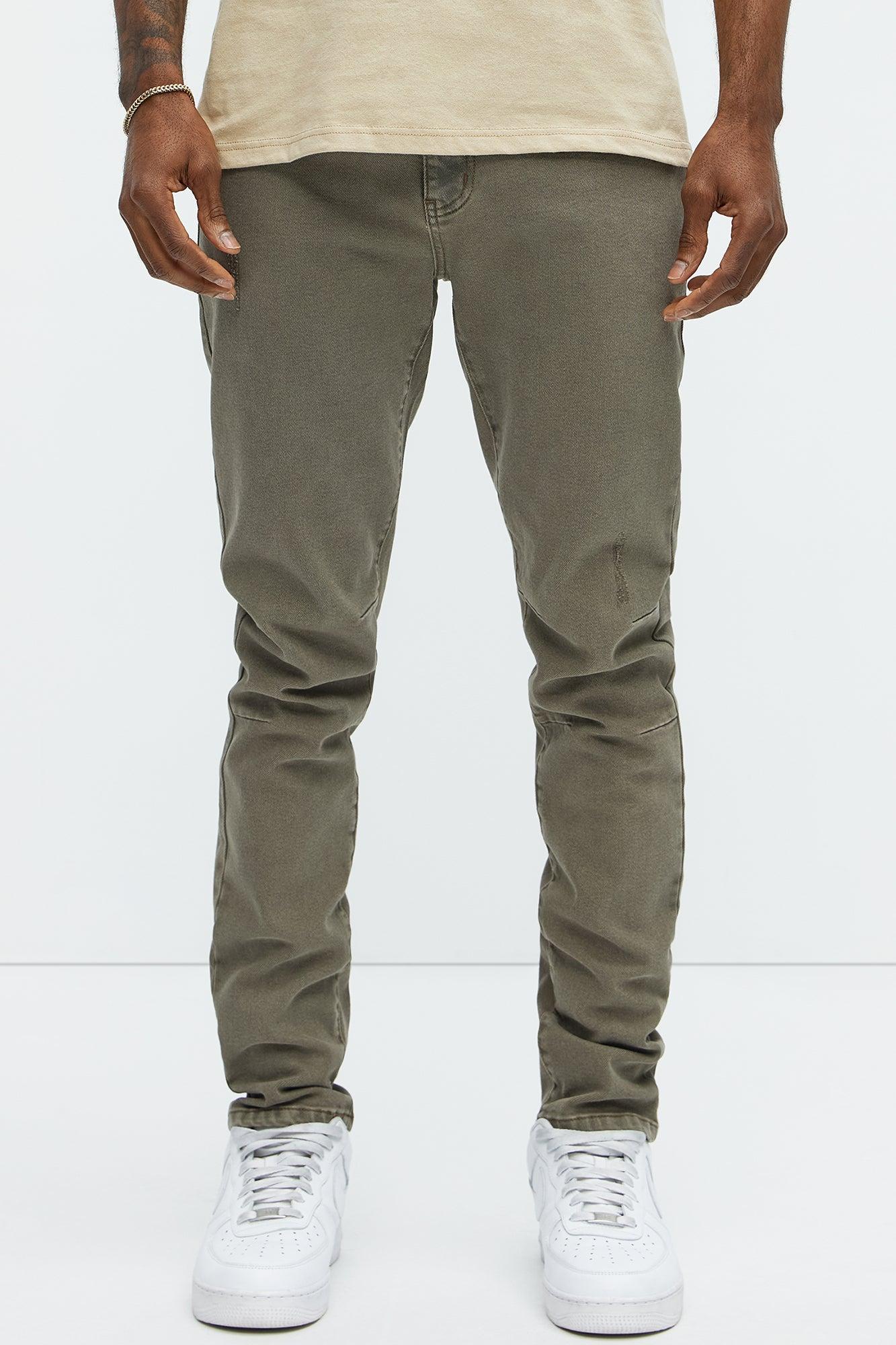 Get Clever Skinny Jeans - Brown Product Image