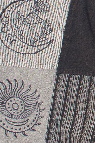 Black Patchwork Overalls Product Image