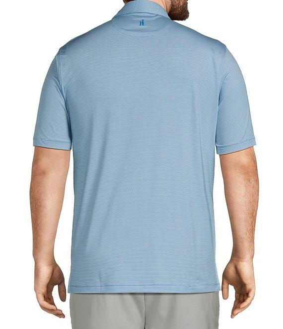 Johnnie-O Big & Tall Lyndonn Stripe Performance Stretch Short Sleeve Polo Shirt Product Image