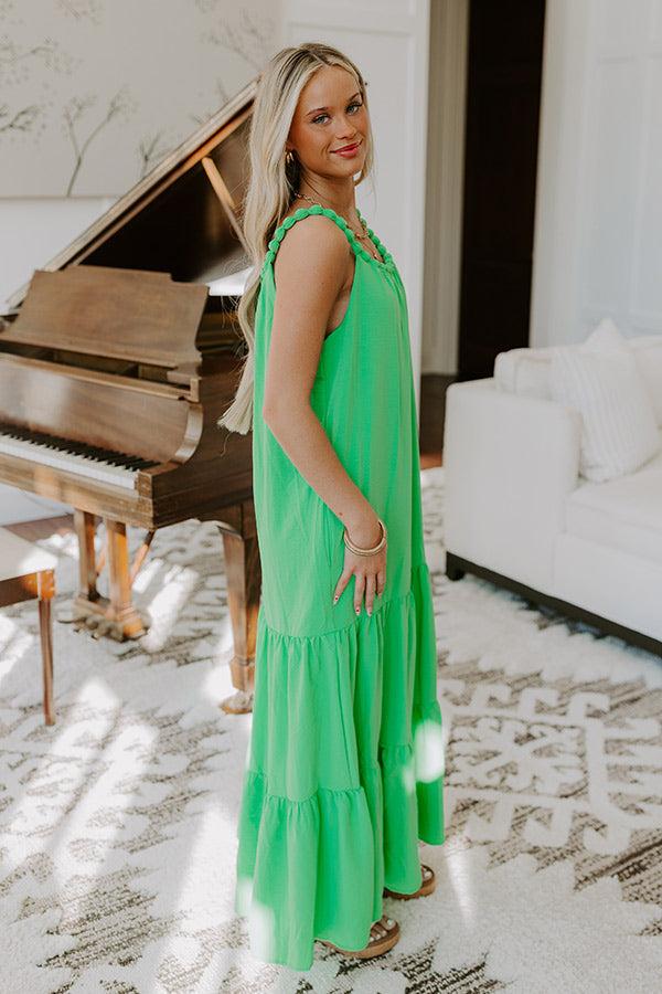 Feeling Giddy Maxi Dress in Kelly Green Product Image