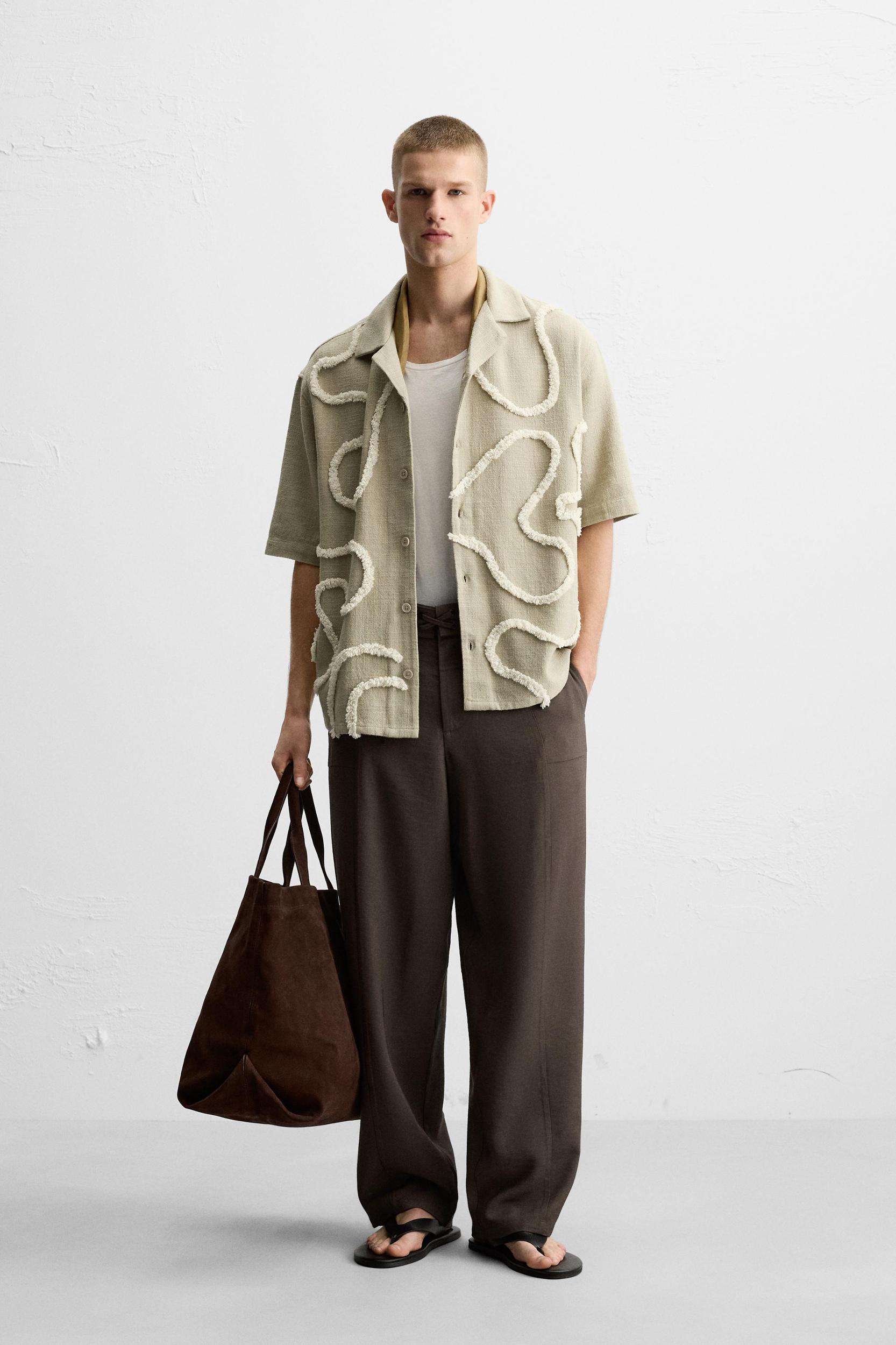 TEXTURED RELAXED FIT SHIRT Product Image