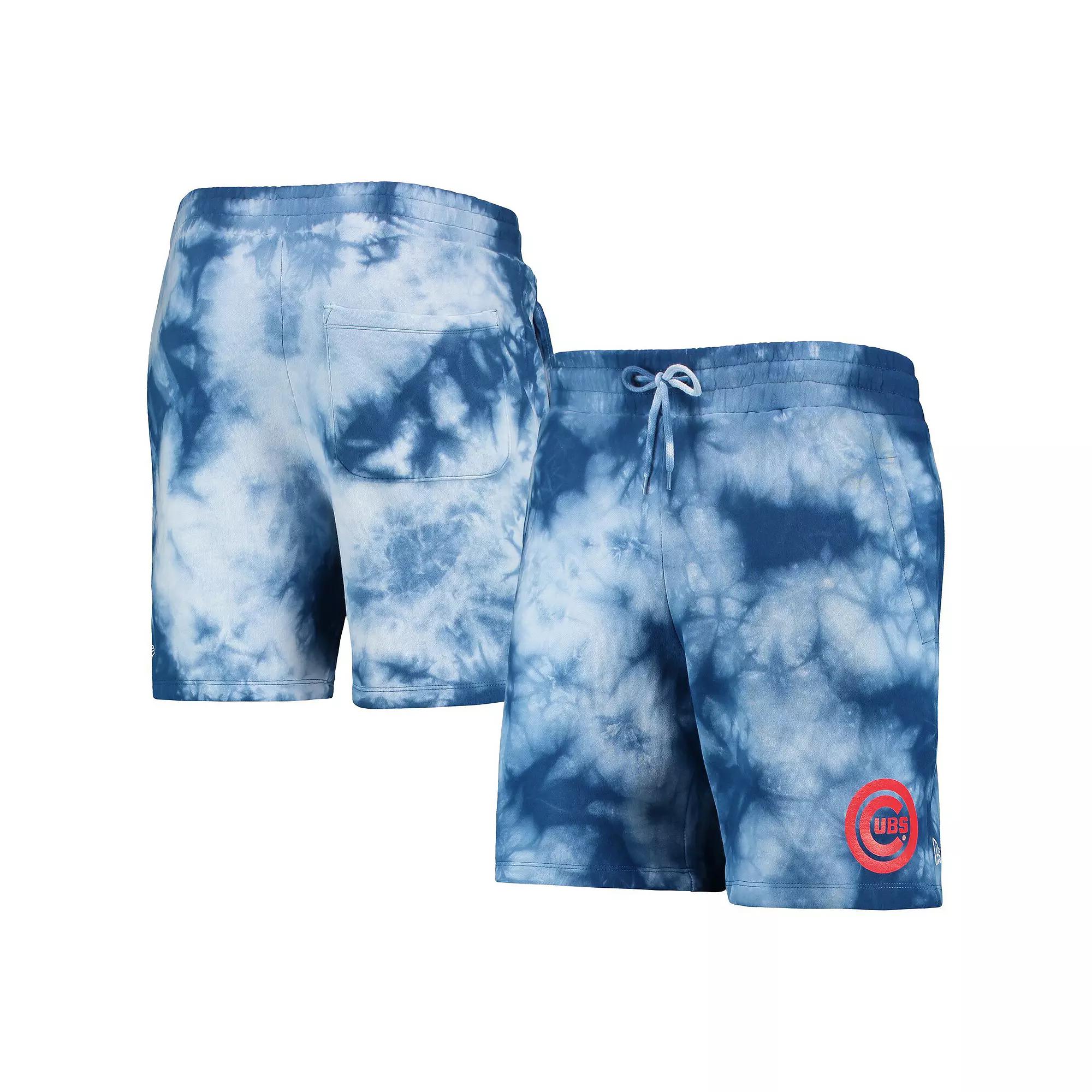 Men's New Era Royal Chicago Cubs Team Dye Shorts,  Product Image