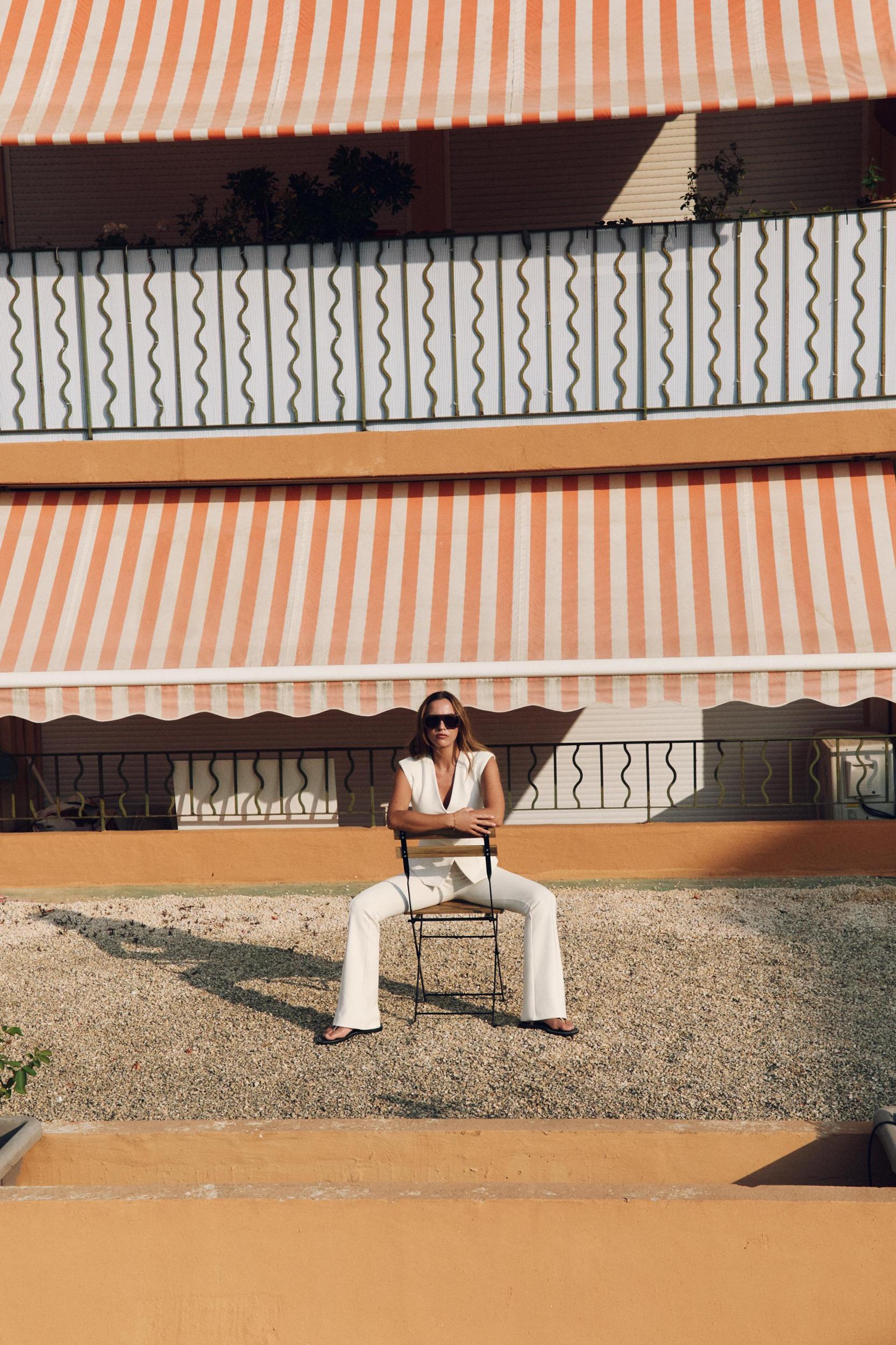 INTERLOCK KNIT VEST TOP Product Image