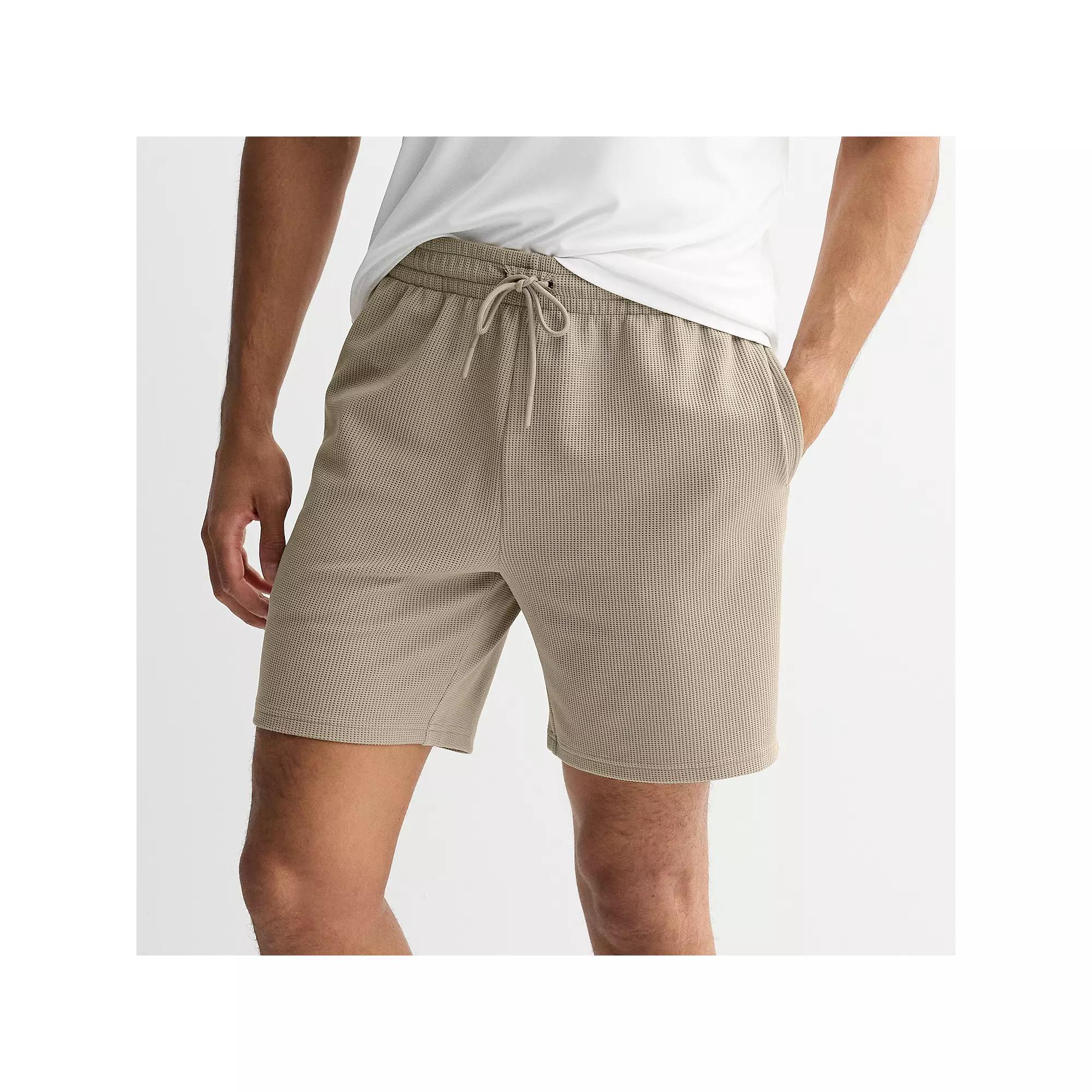 Men's Tek Gear® 7 in. Performance Waffle Weave Shorts, Size: XL, Desert Shadow Product Image