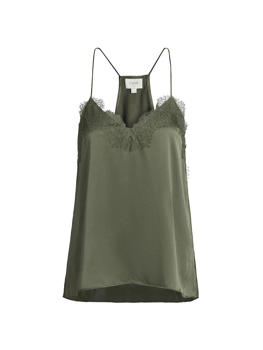 Womens Racer Silk Camisole Product Image