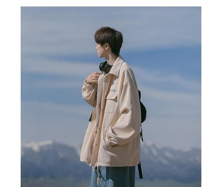 Collared Corduroy  Shirt Jacket Product Image