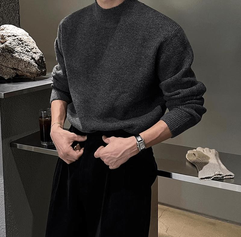 RT No. 12030 KNIT MOCK NECK LONGSLEEVE SWEATER Product Image