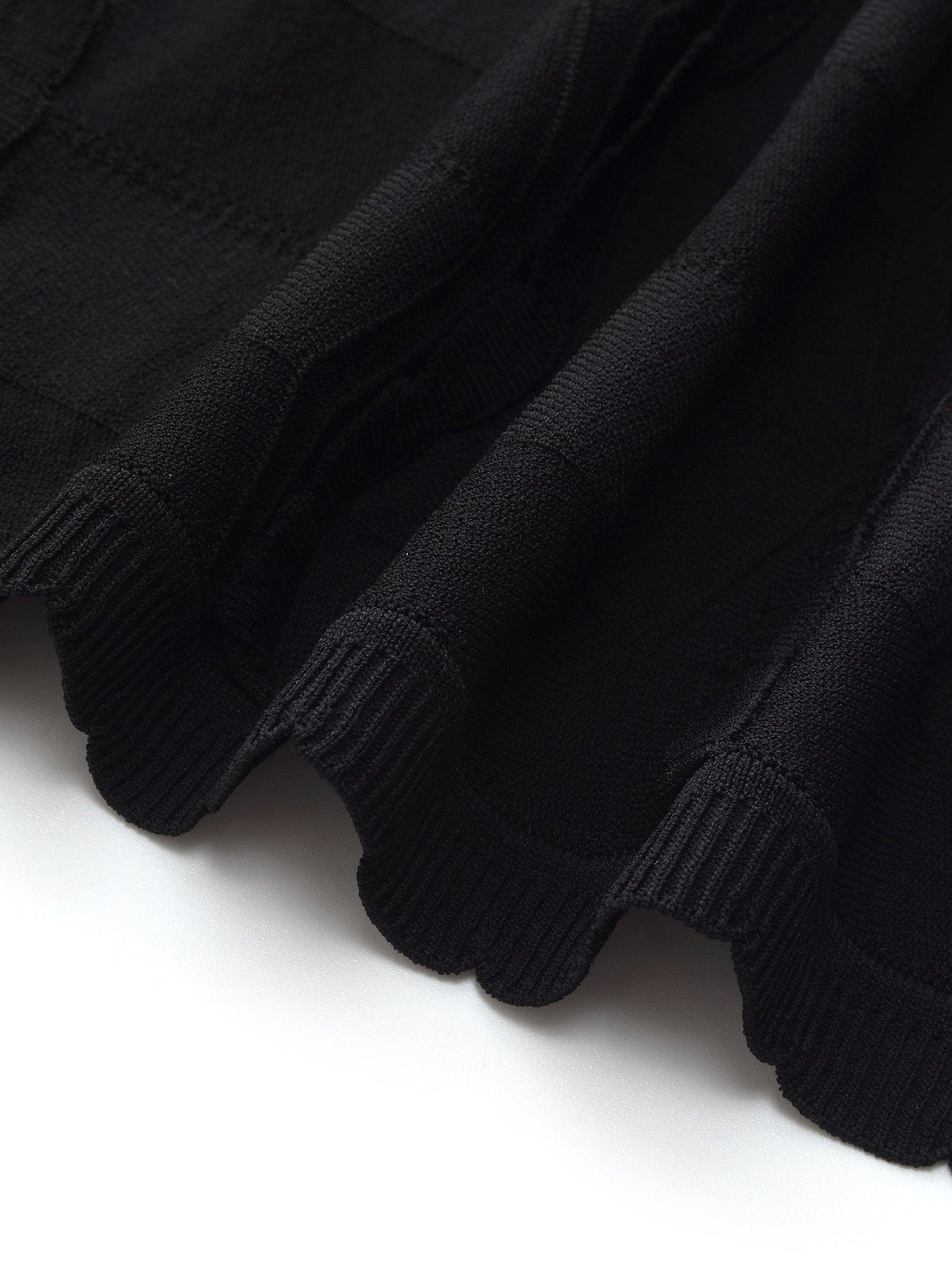 Stretch Jacquard Women Knit Mini Dress Product Image