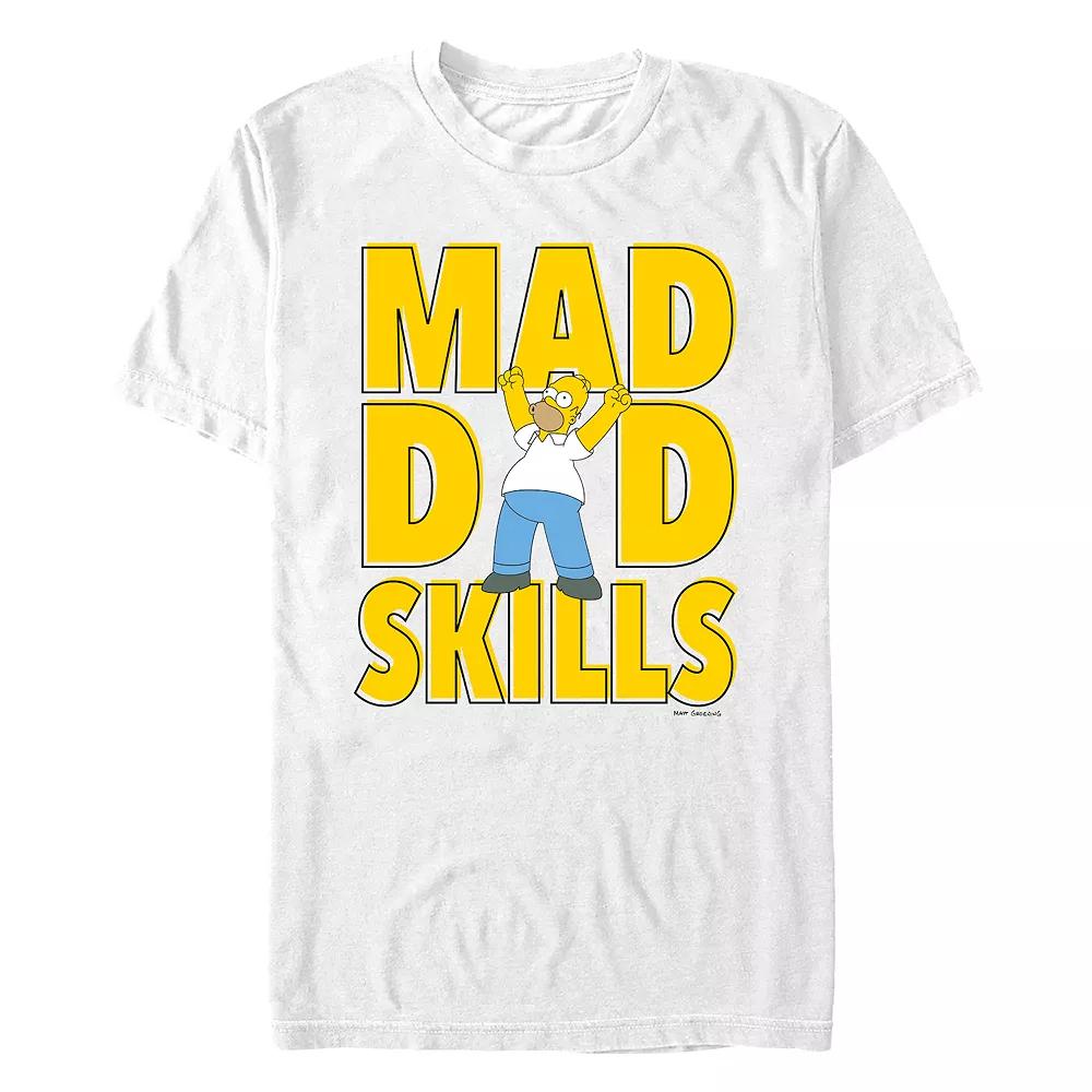 Men's The Simpons Homer Mad Dad Skills Graphic Tee,  Product Image