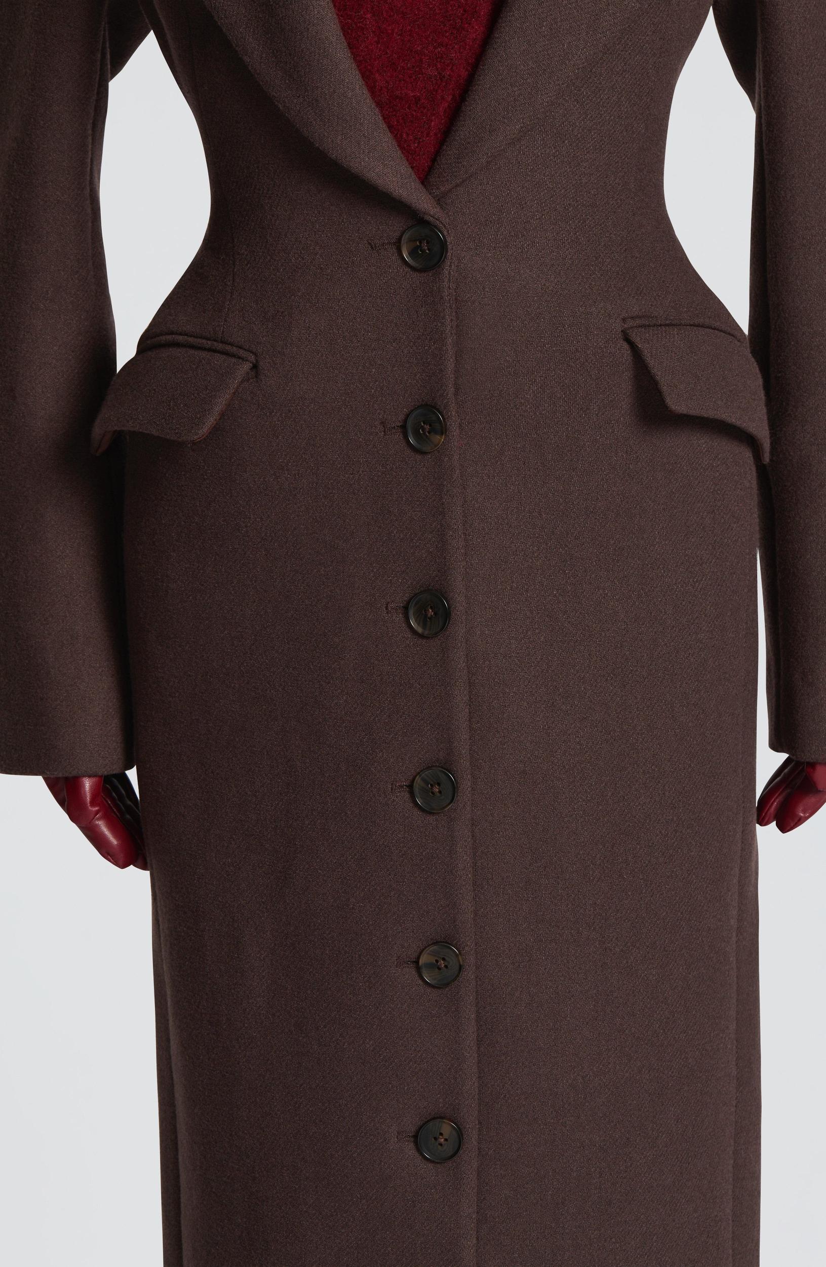 Ursula Coat - Plum Brown Product Image