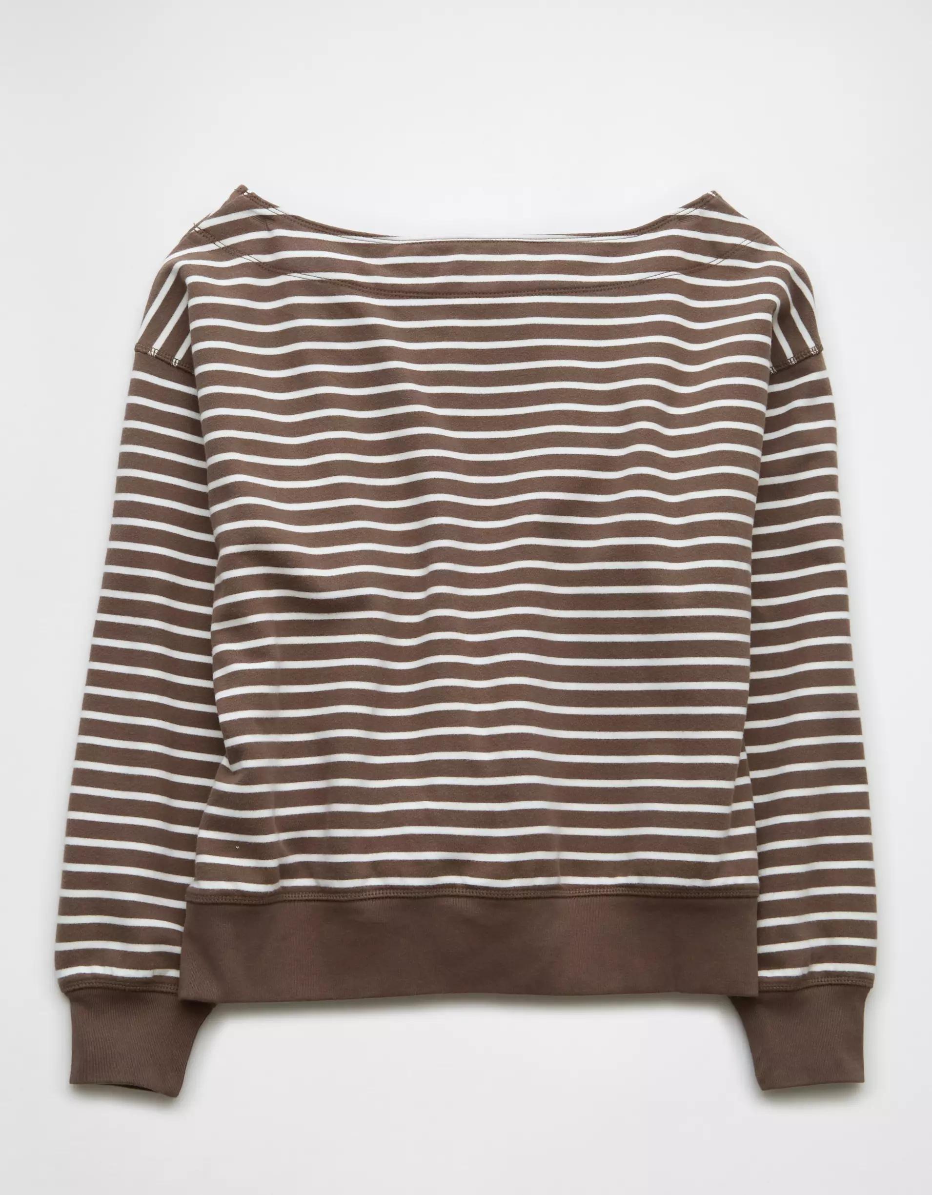 AE Off The Shoulder Sweatshirt Product Image