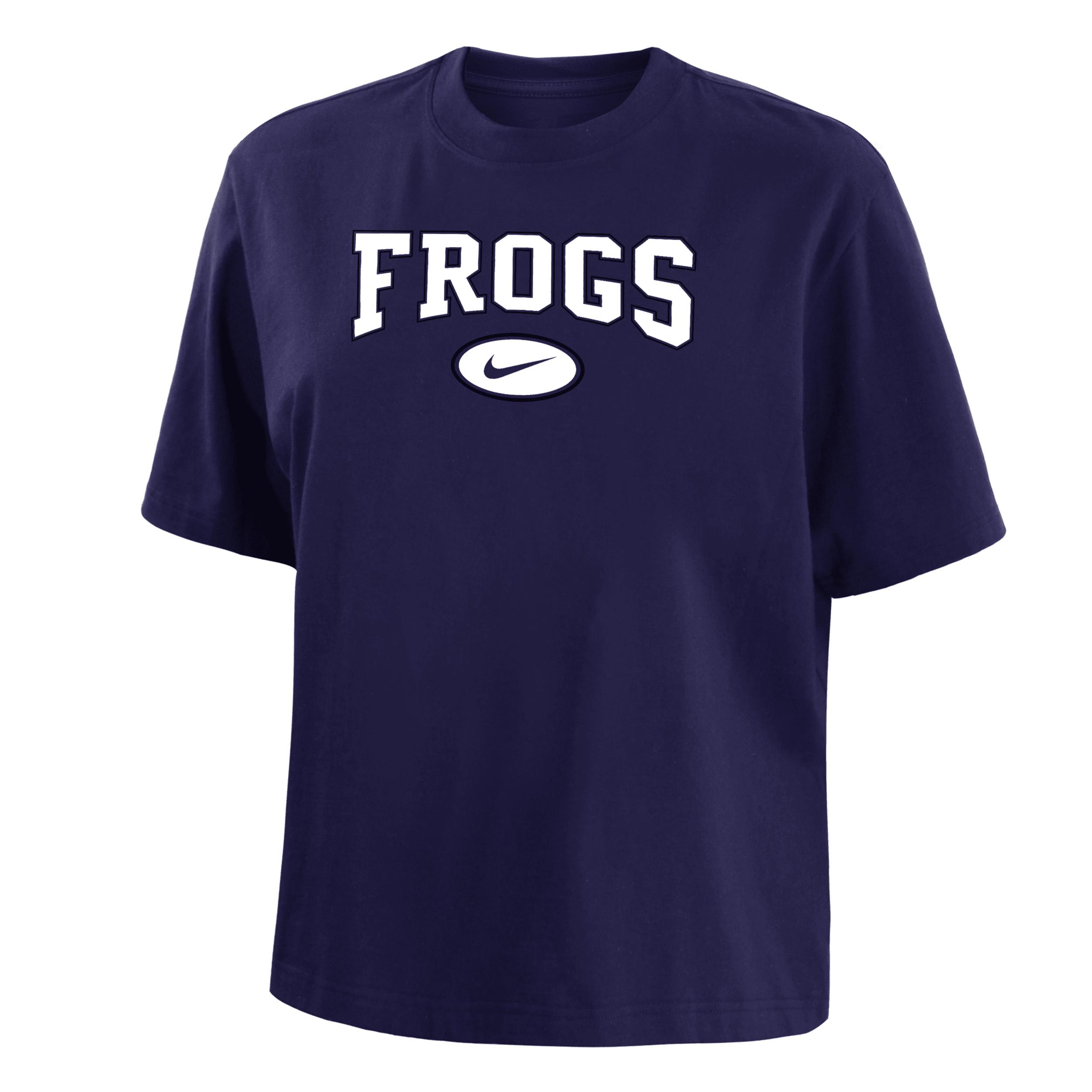 TCU Women's Nike College Boxy T-Shirt Product Image