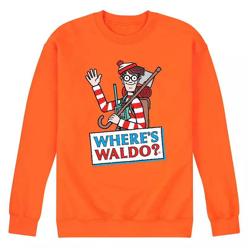 Men's Where's Waldo Logo Fleece Sweatshirt,  Product Image