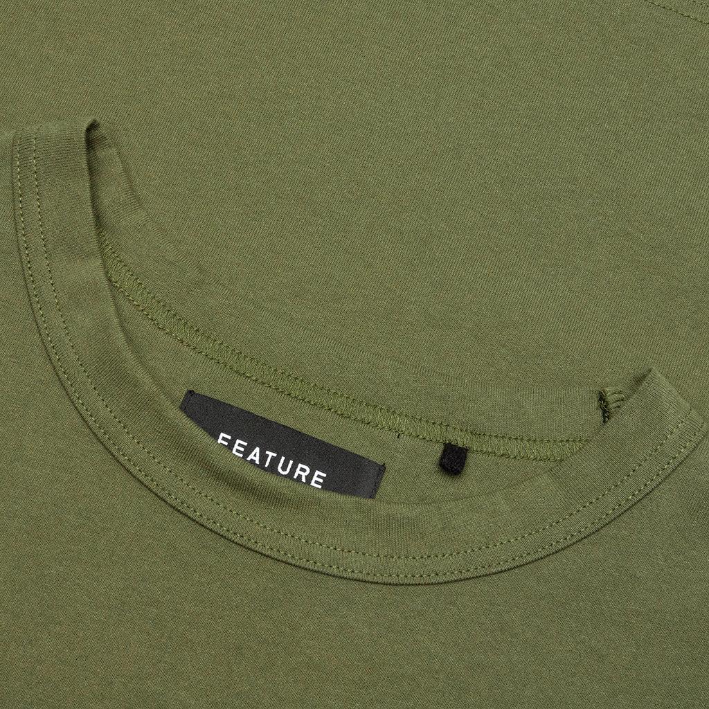 Jersey Braque Pocket Tee - Dark Olive Male Product Image