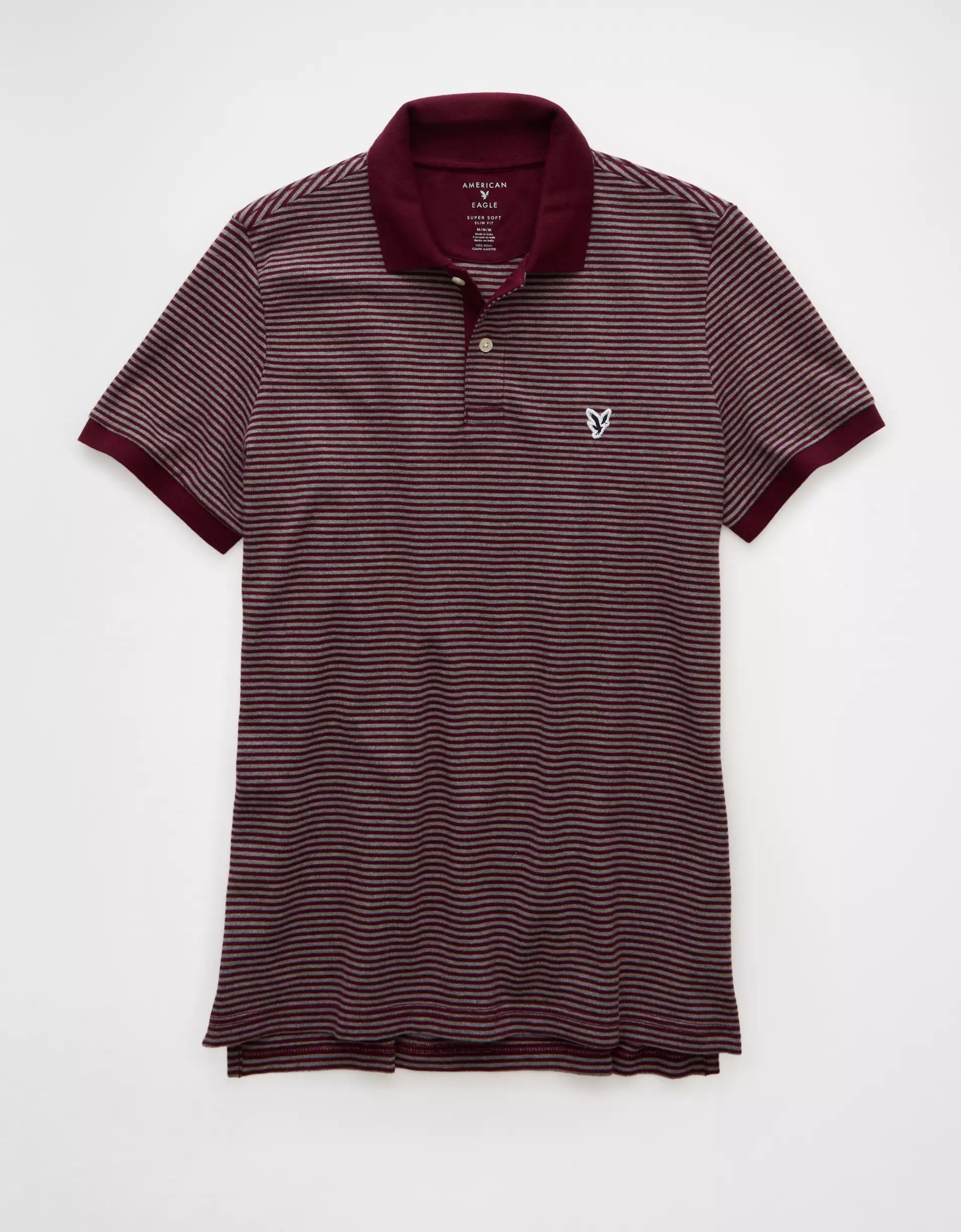 AE Lived-In Slim Fit Pique Polo Shirt Product Image
