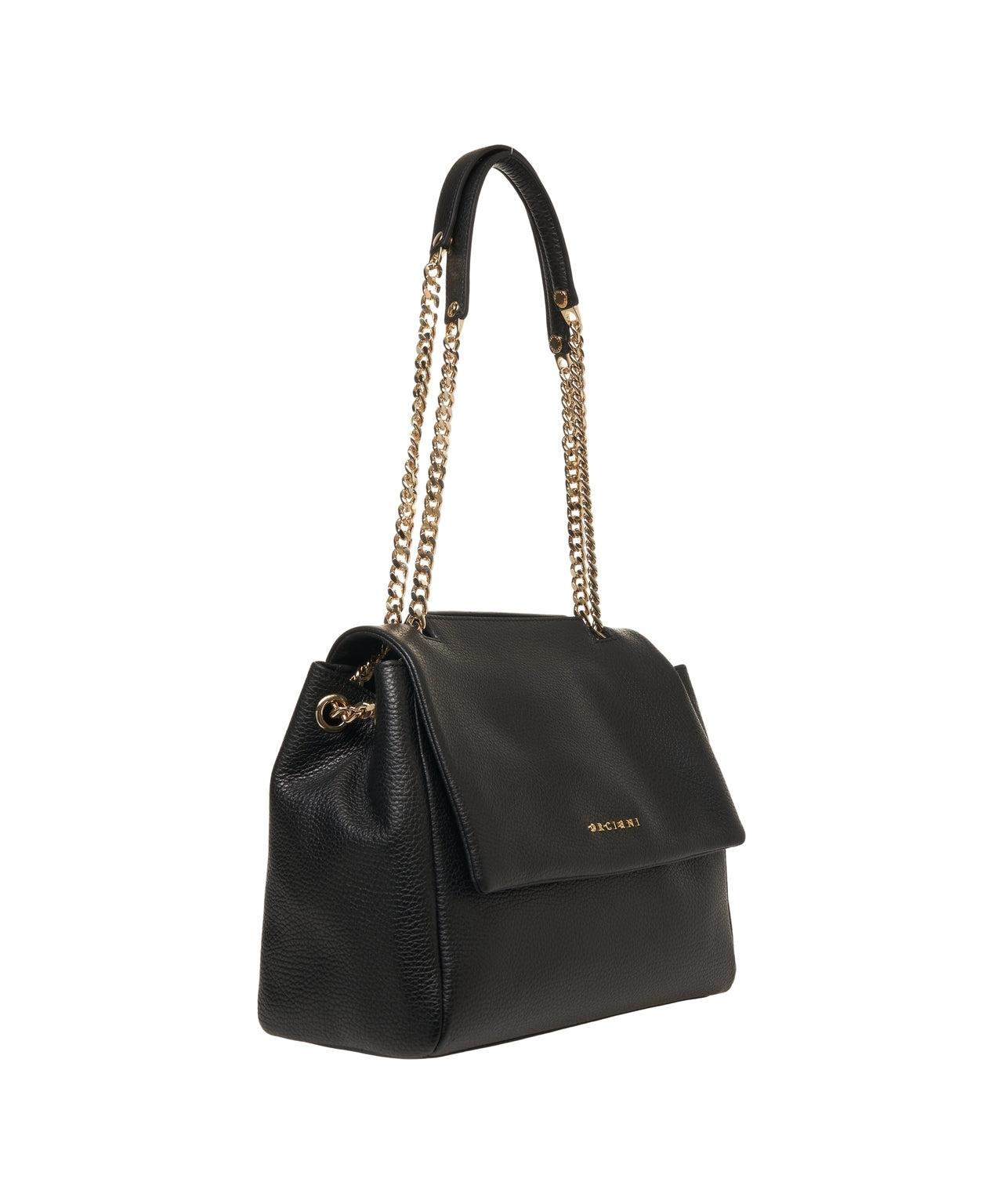 Grained leather shoulder bag Product Image