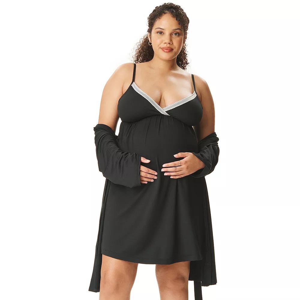 Maternity Motherhood® Robe & Chemise Set, Women's,  Product Image