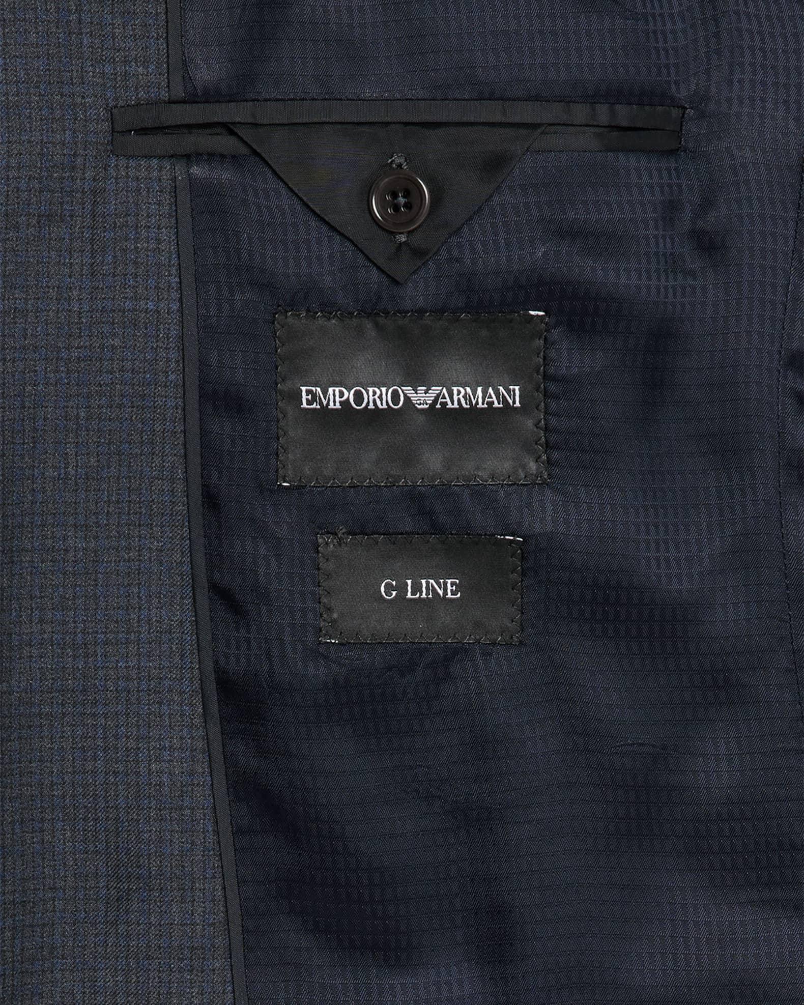 Men's 130's Wool Petite Check G Line Two-Piece Suit Product Image