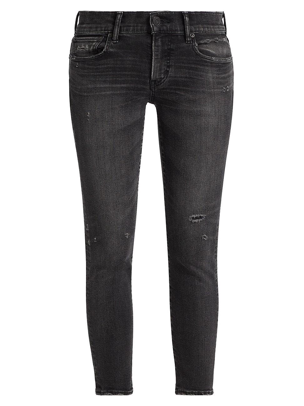 Womens Belver Coated Mid-Rise Skinny Jeans Product Image