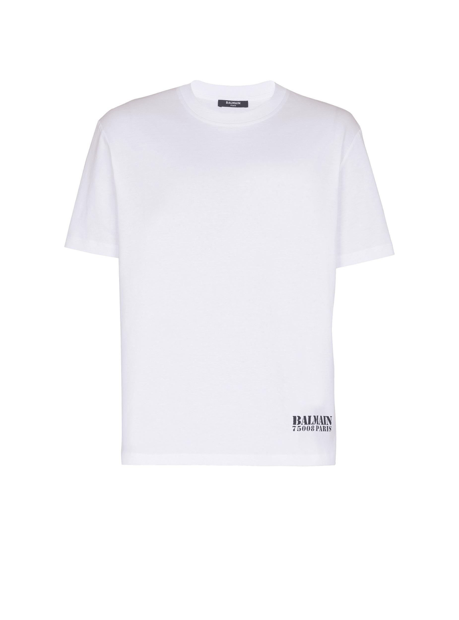 Small Balmain Stamp printed T-shirt Product Image