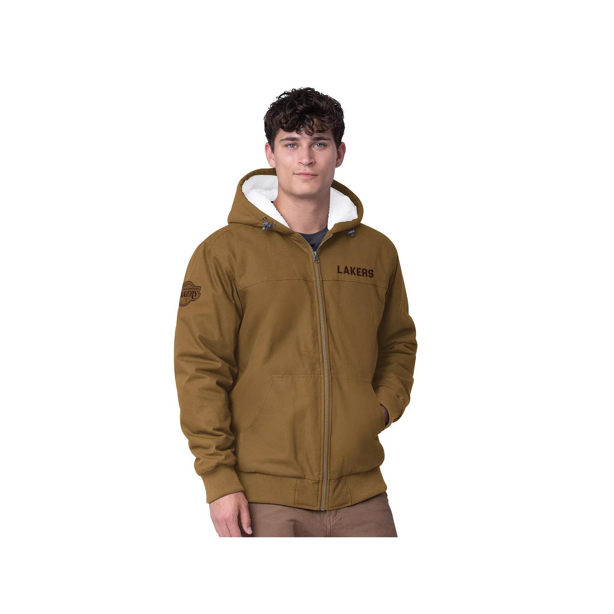 Men's G-III Sports by Carl Banks Tan Detroit Red Wings Build Up Full-Zip Hoodie Jacket,  Product Image