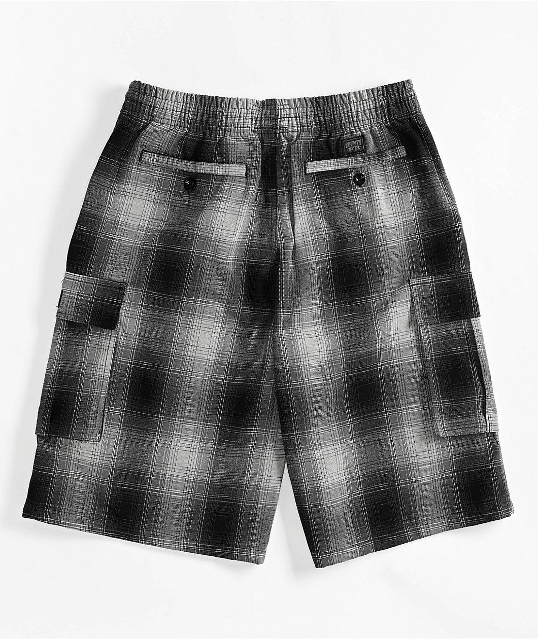 FB County Checker Grey Cargo Shorts Product Image