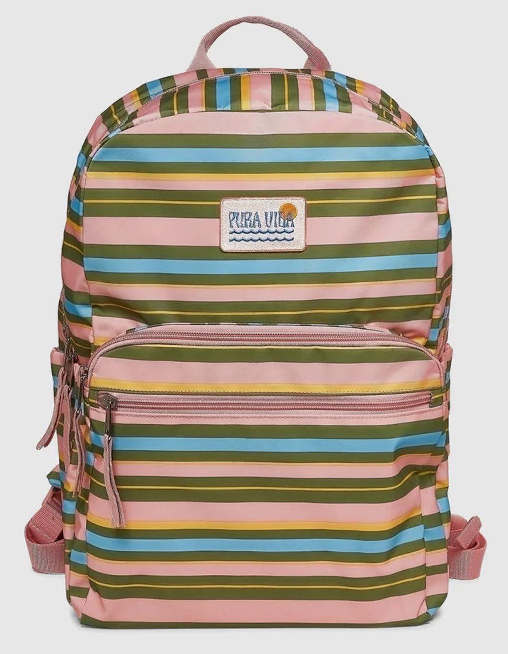 PURA VIDA Stripe Backpack - MULTI Product Image