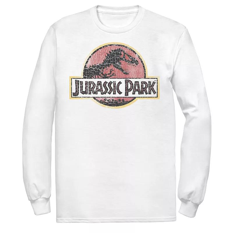 Men's Jurassic Park Cracked Vintage Logo Tee,  Product Image