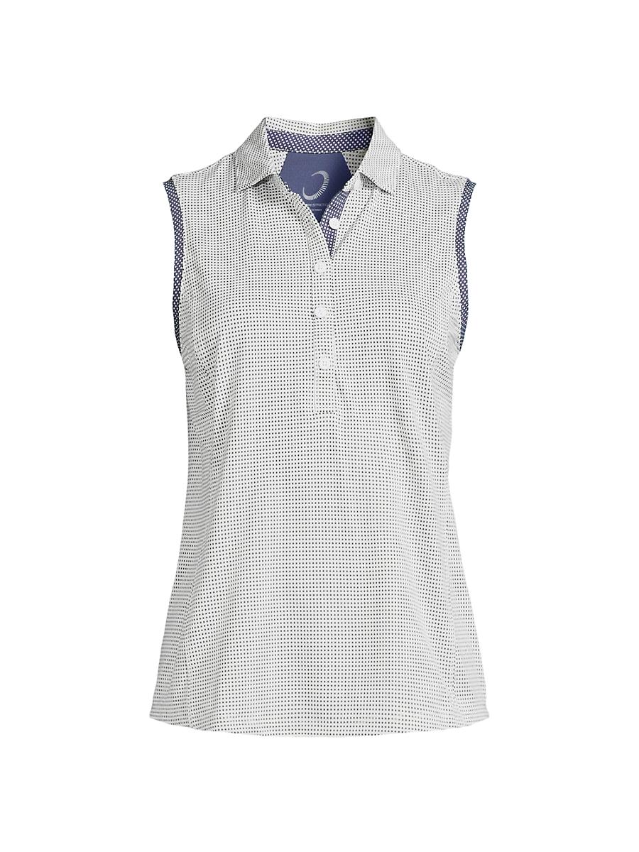 Womens Tae Sleeveless Polo Top Product Image