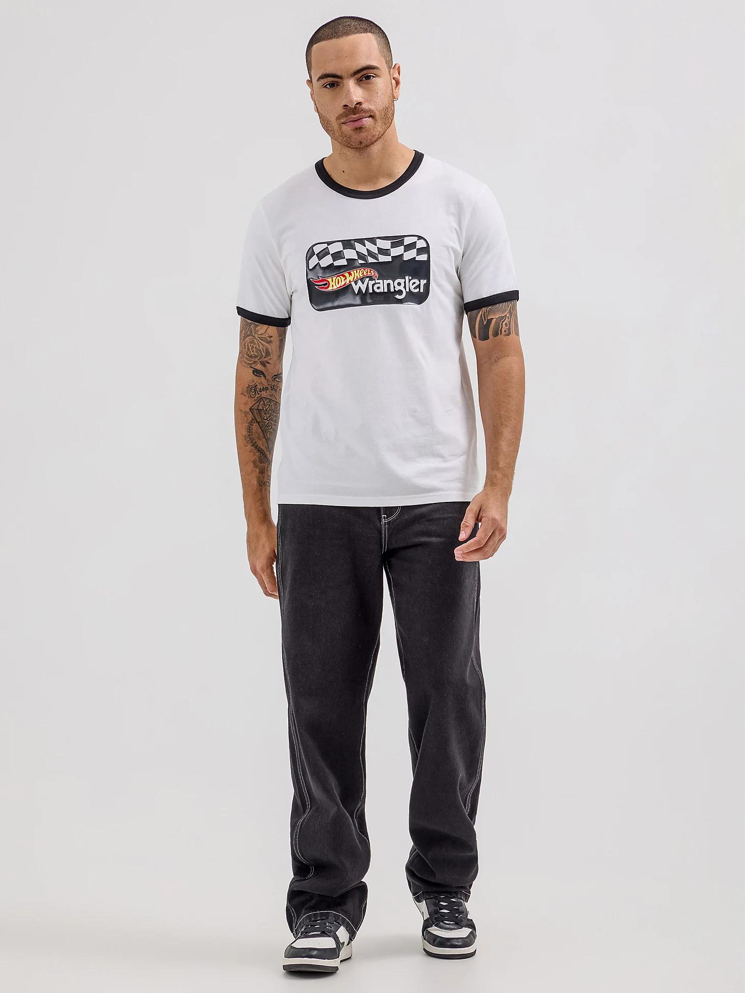 Wrangler® x Hot Wheels™ Men's Logo Ringer T-Shirt in Bright Product Image