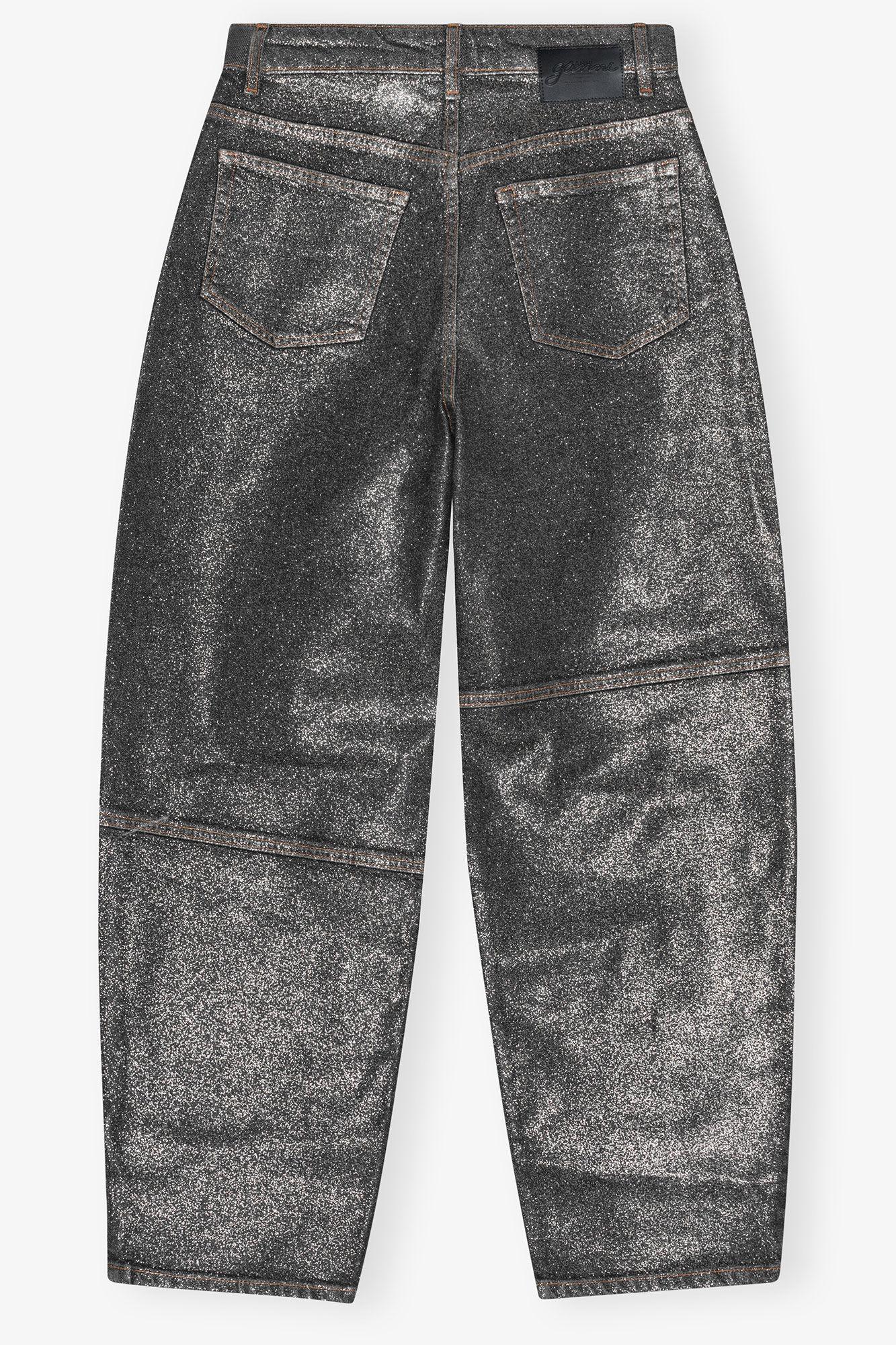 Shimmery Foil Stary Jeans Product Image