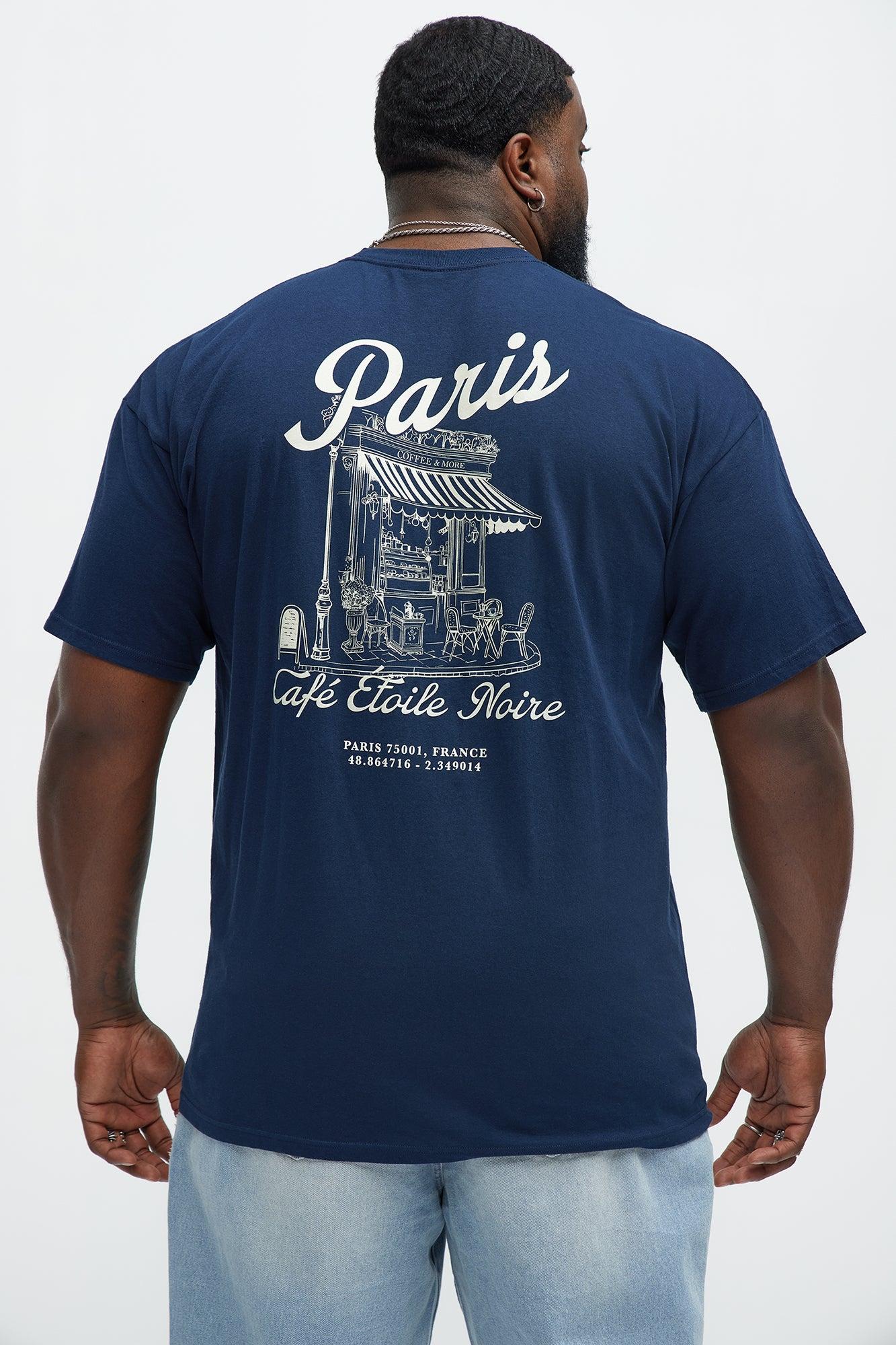 Paris Cafe Short Sleeve Tee - Navy Product Image