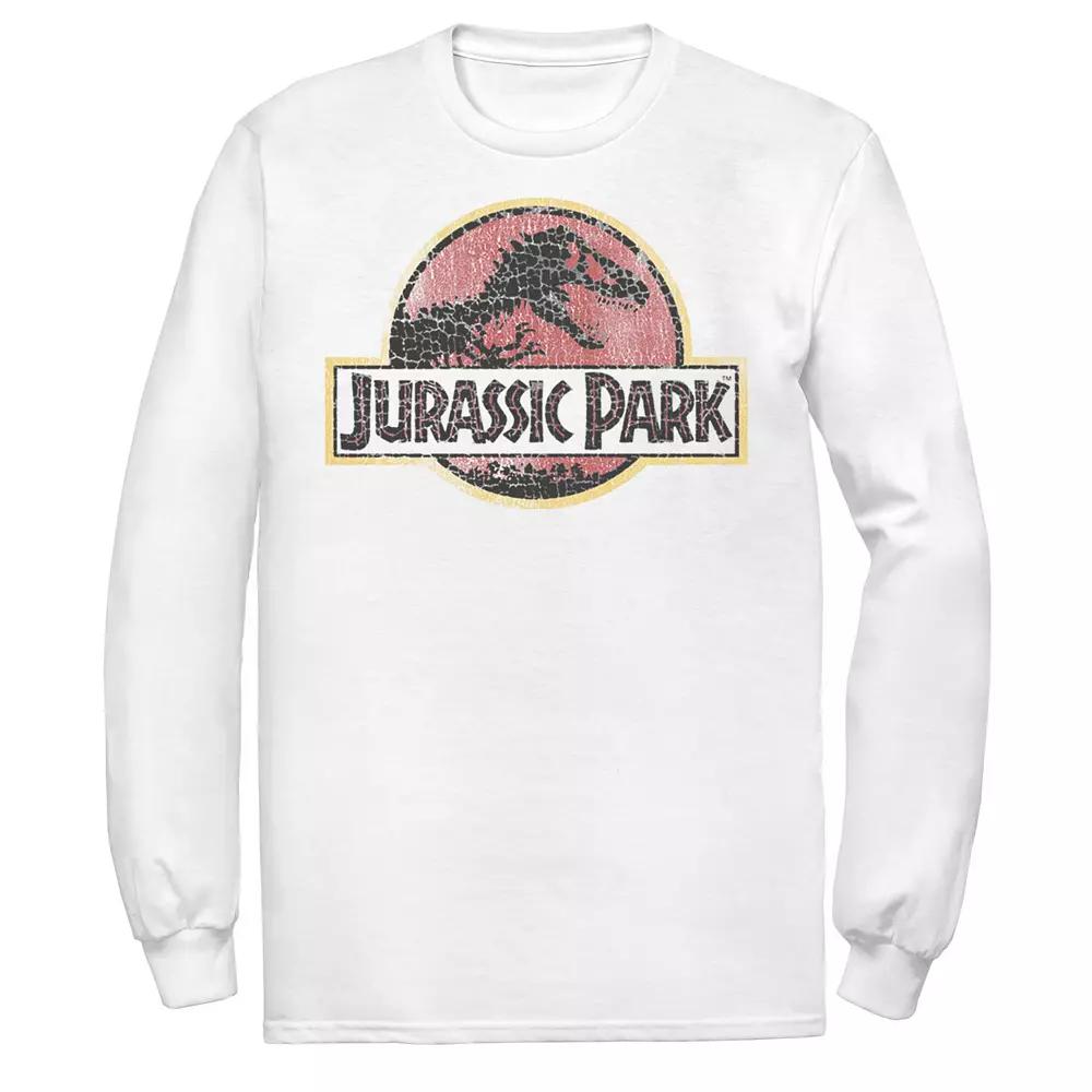 Men's Jurassic Park Cracked Vintage Logo Tee,  Product Image