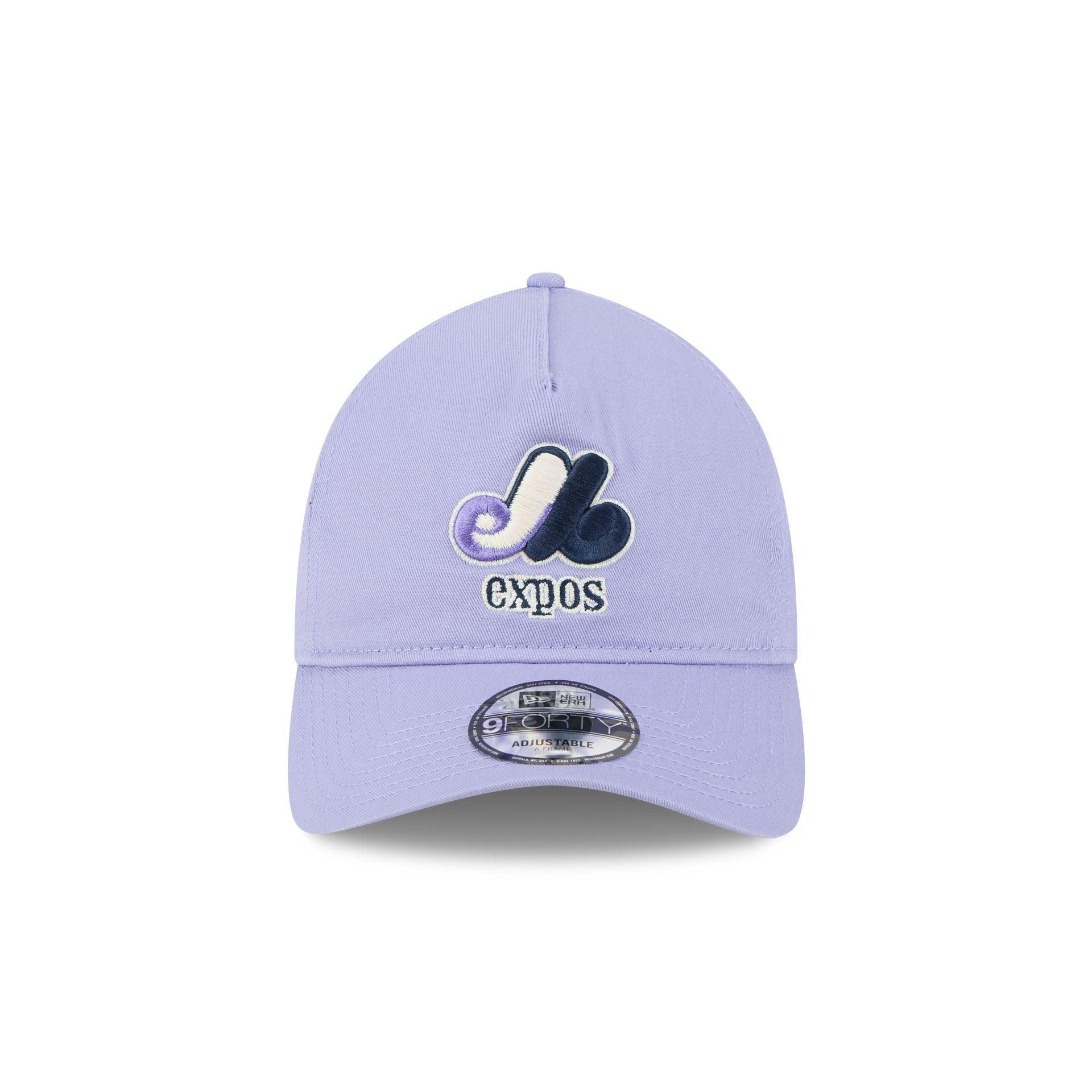 Montreal Expos Lavender 9TWENTY A-Frame Adjustable Hat Male Product Image