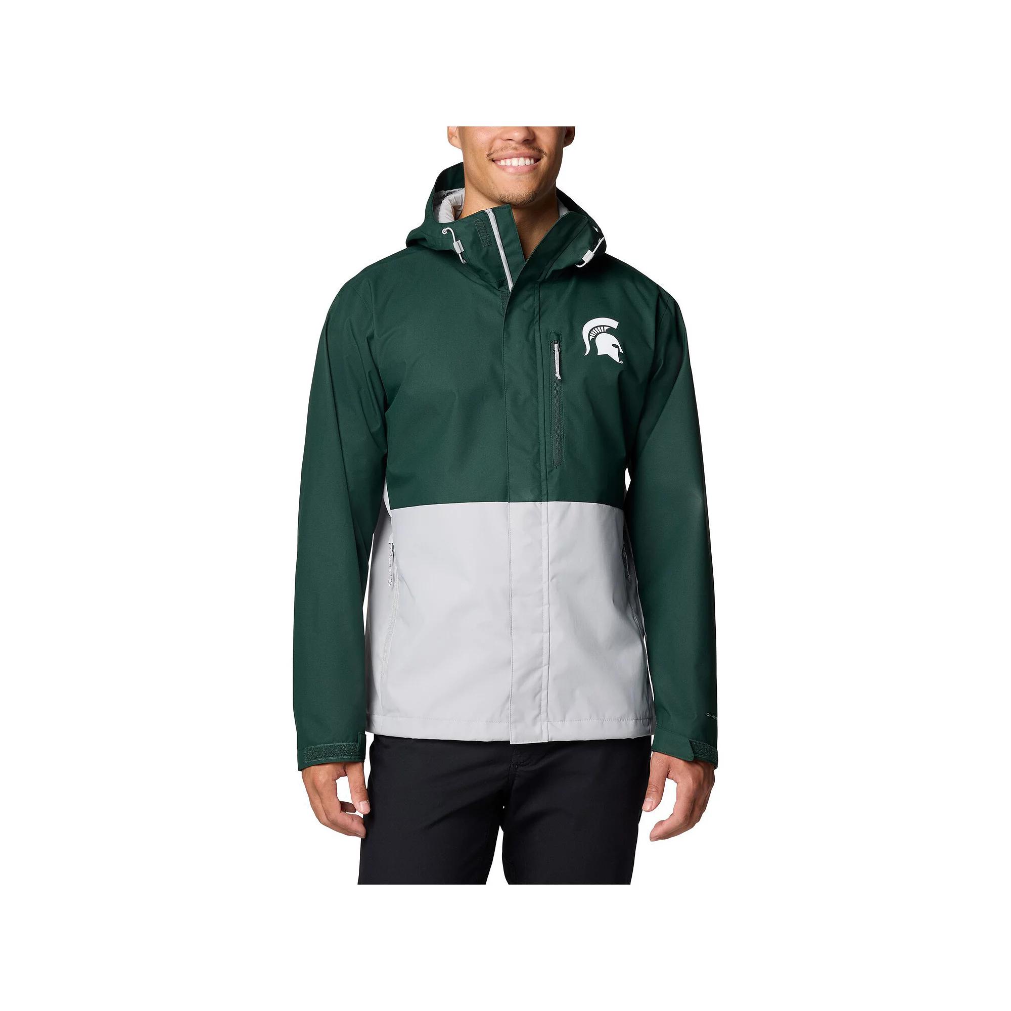 Men's Columbia Green Michigan State Spartans Field Bound Omni-Tech™ Full-Zip Jacket,  Product Image