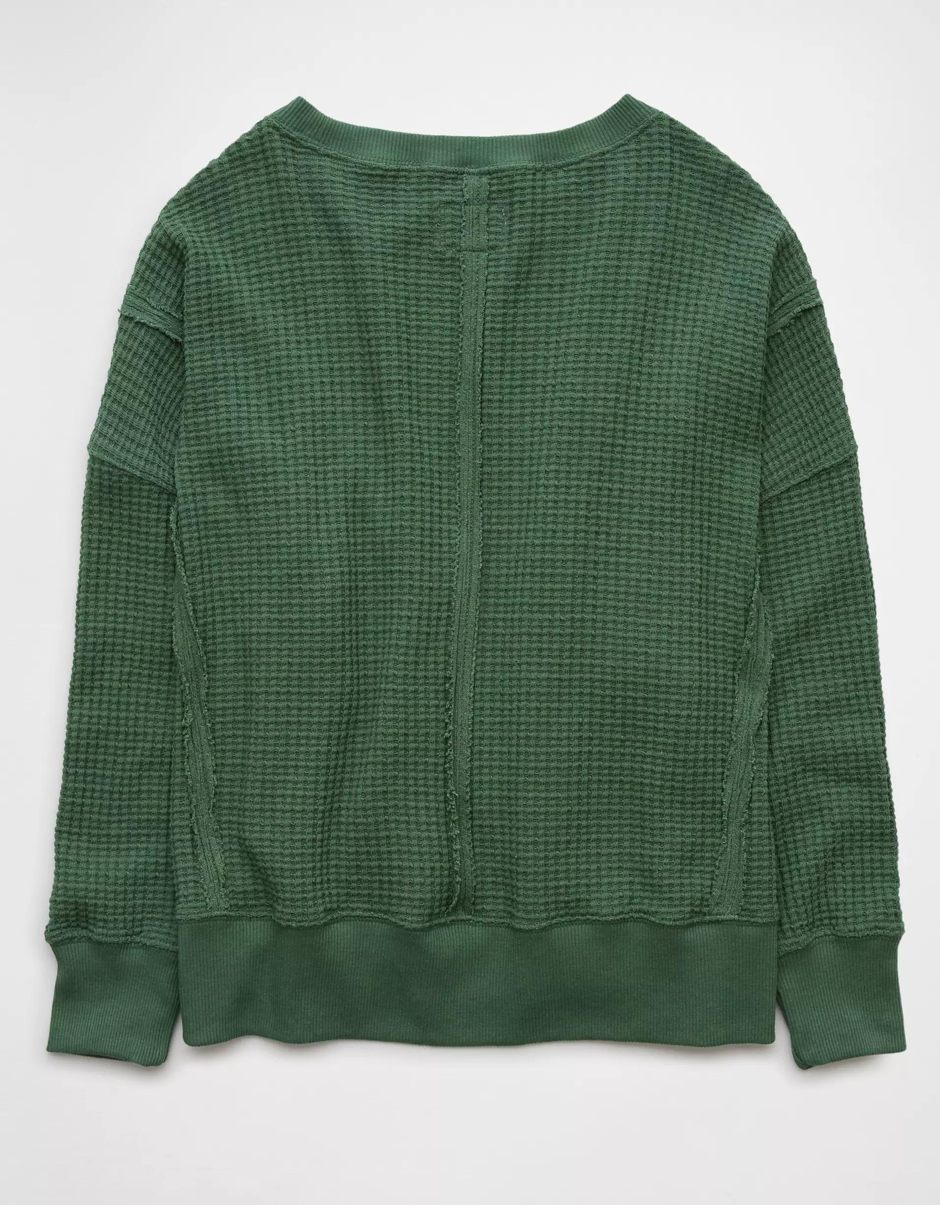 AE Big Hug Waffle Sweatshirt Product Image