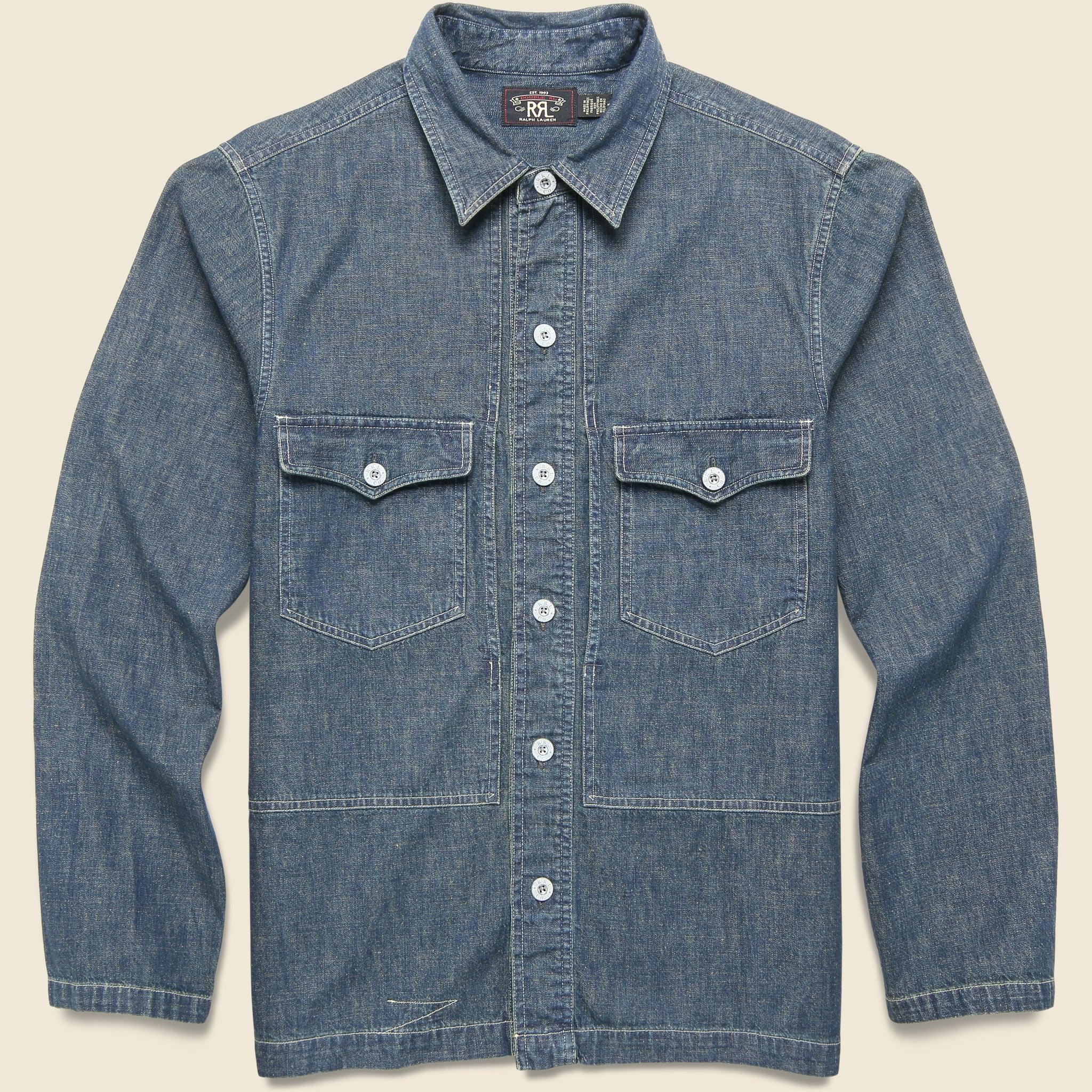 Denim Montgomery Jacket - Indigo Product Image