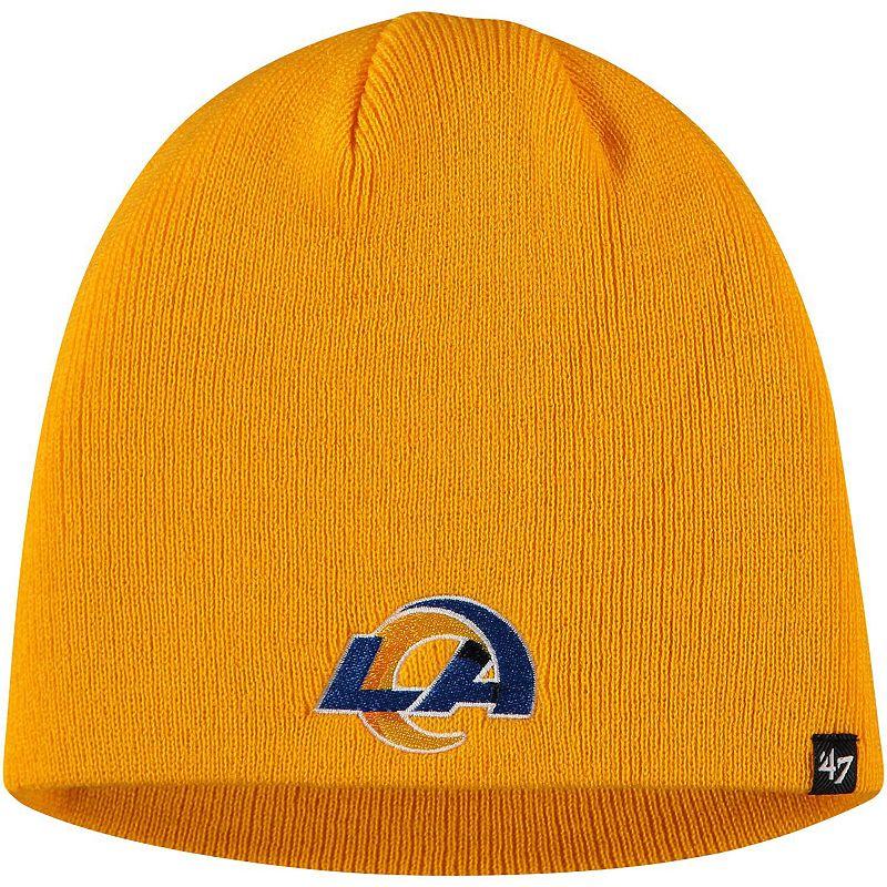 Men's '47 Gold Los Angeles Rams Secondary Logo Knit Beanie Product Image