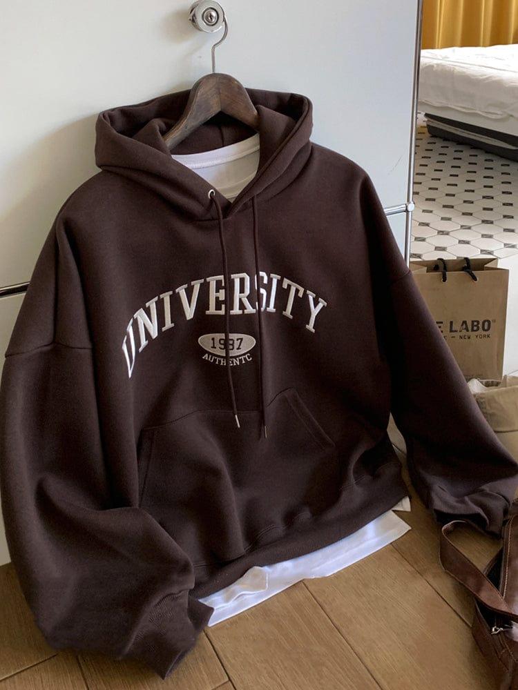 RT No. 12522 UNIVERSITY LETTERED PULLOVER HOODIE Product Image