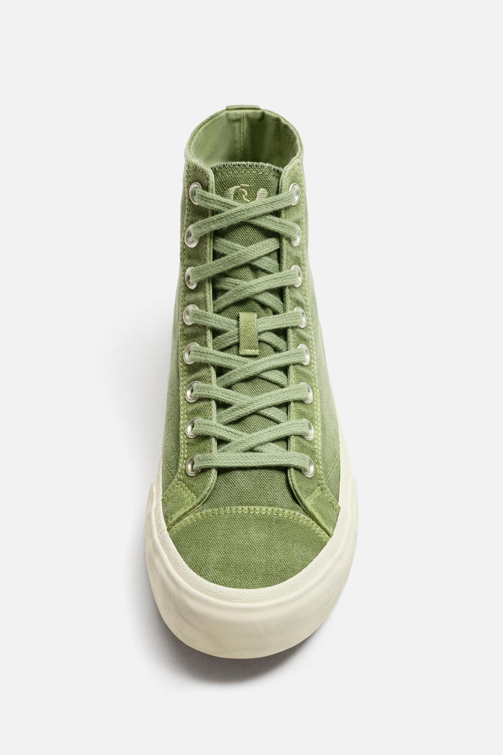 FABRIC HIGH-TOP SNEAKERS Product Image