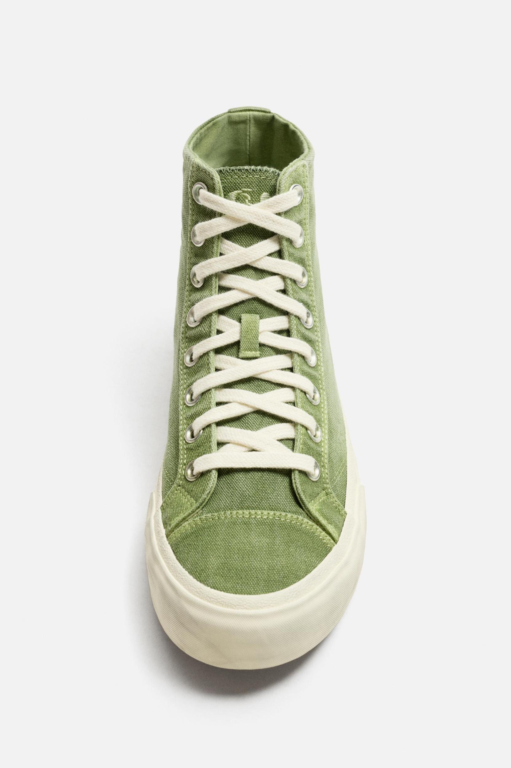 FABRIC HIGH-TOP SNEAKERS Product Image