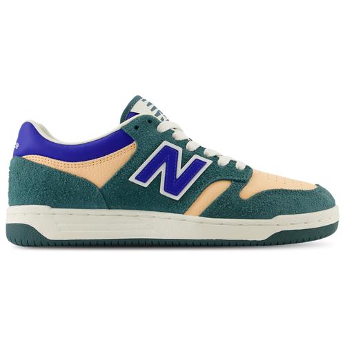 New Balance Mens New Balance 480 Low - Mens Basketball Shoes New Spruce/Orange Product Image