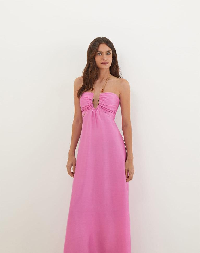 Melina Detail Midi Dress (Exchange Only) - Gerbera Product Image