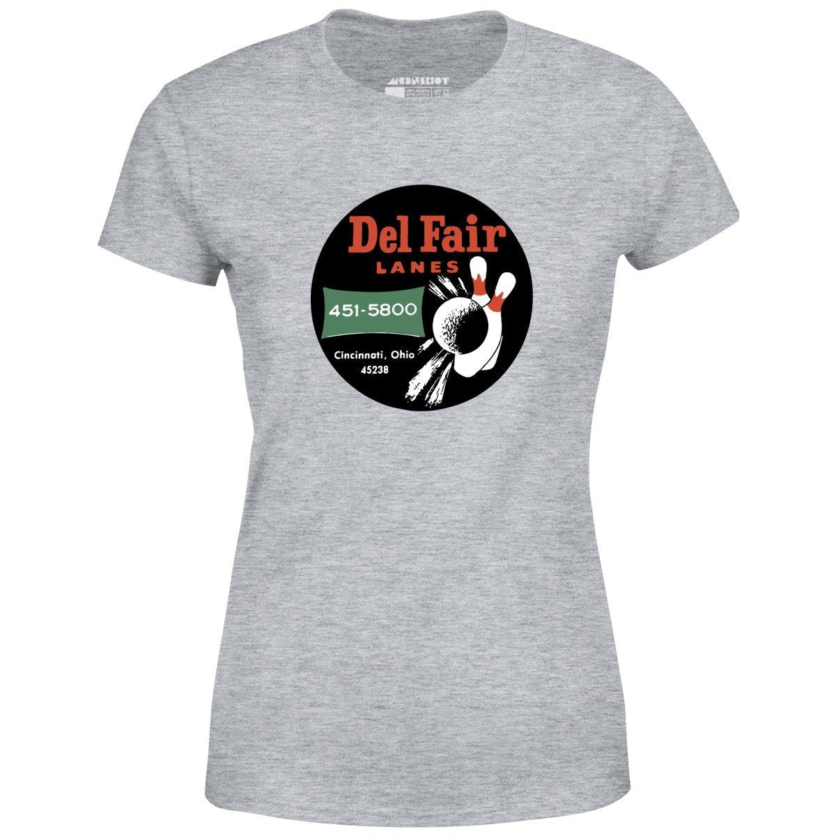 Del Fair Lanes - Cincinnati, OH - Vintage Bowling Alley - Women's T-Shirt Female Product Image