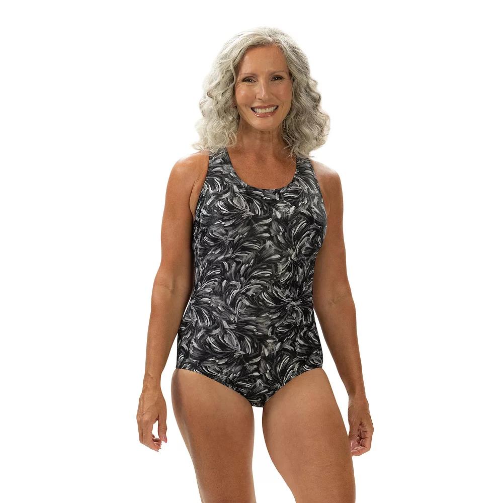 Women's Dolfin Conservative One-Piece Lap Swimsuit, Size: 12, Oasis Product Image