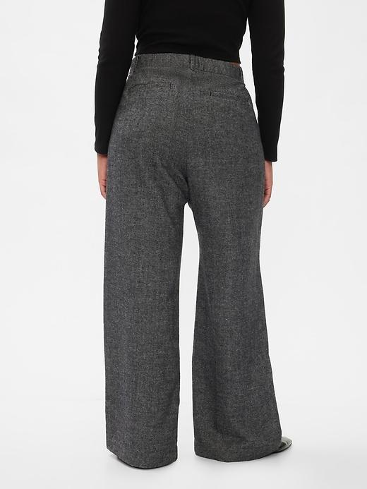 365 High Rise Brushed Twill Pleated Trousers Product Image